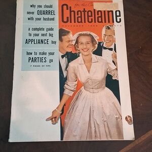 VINTAGE Nov 1956  Chatelaine  magazine